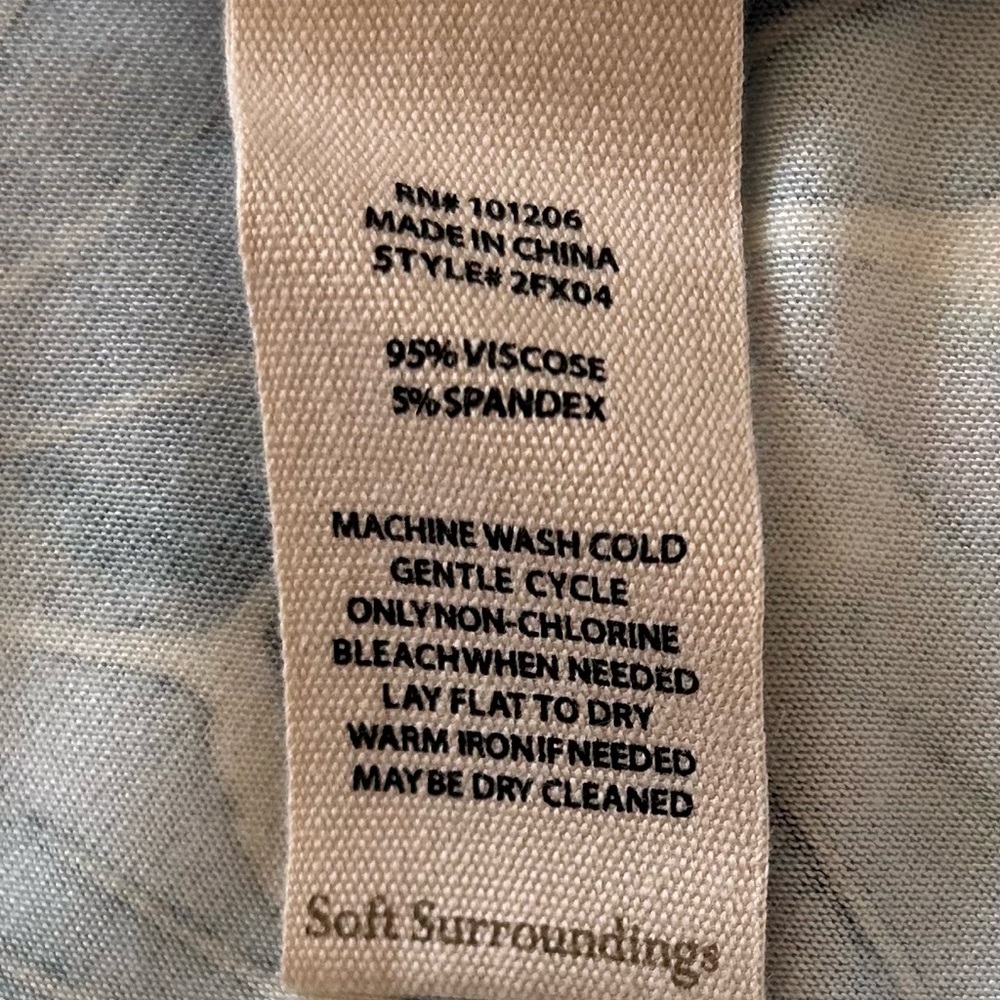 NWT Soft Surroundings Women’s sz L Maxi Dress Coastal Preppy Resort Luxury Knit - Picture 9 of 11